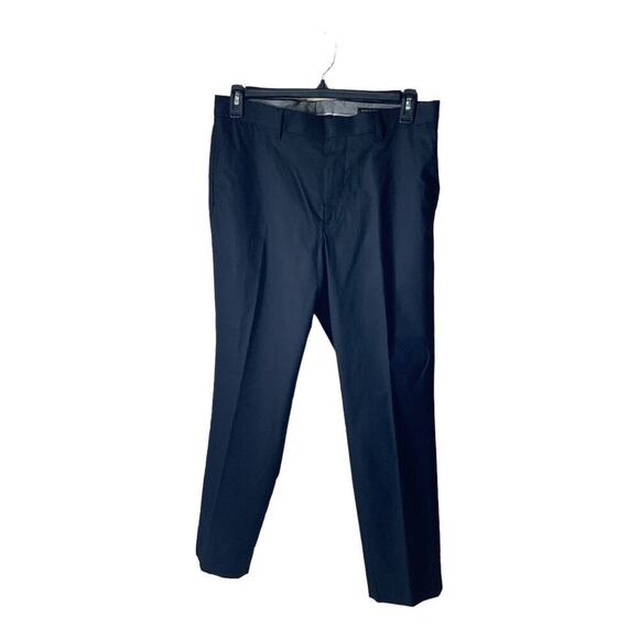 Banana Republic Slim Fit Dress Pants Men's Size 33x32 Flat Front Chino Black - Picture 9 of 10